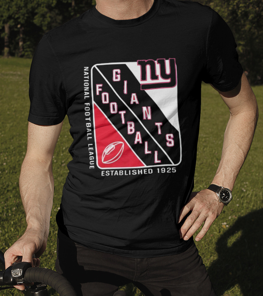 New York Giants National Football League Established 1925 Football Shield T-Shirt