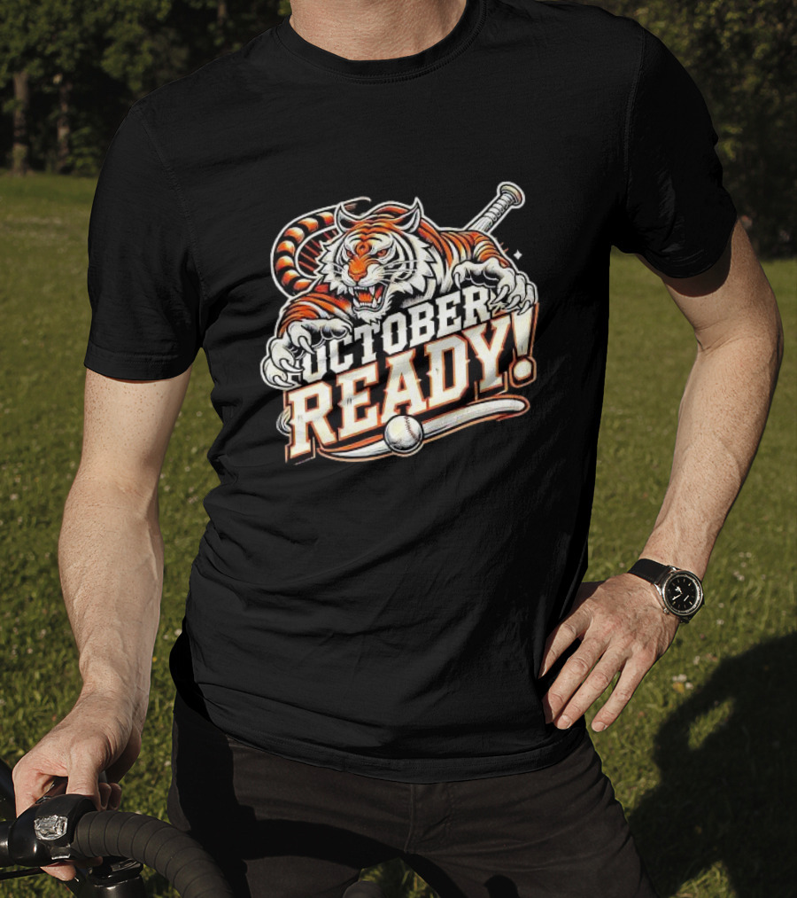October Ready Fierce Baseball Tiger T-Shirt