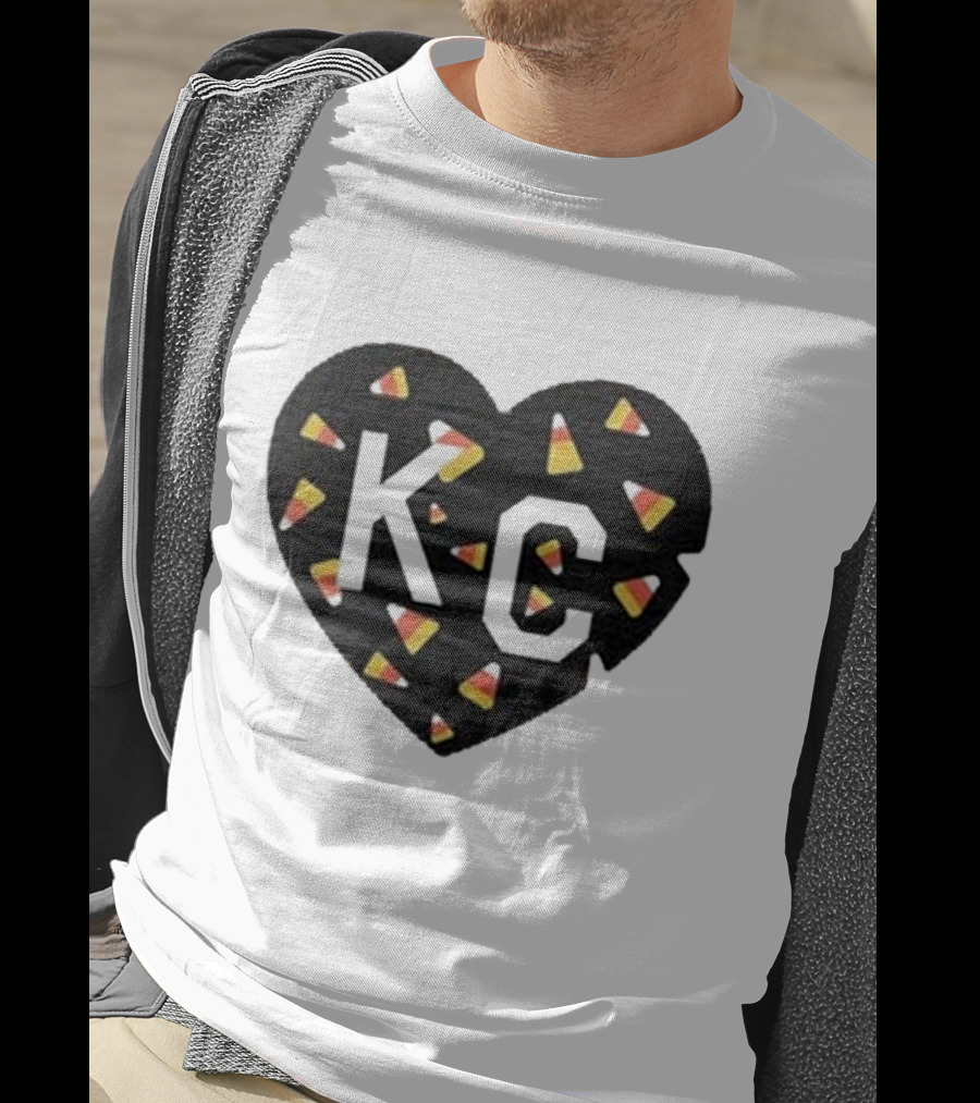 KC Heart Candy Corn T-Shirt
