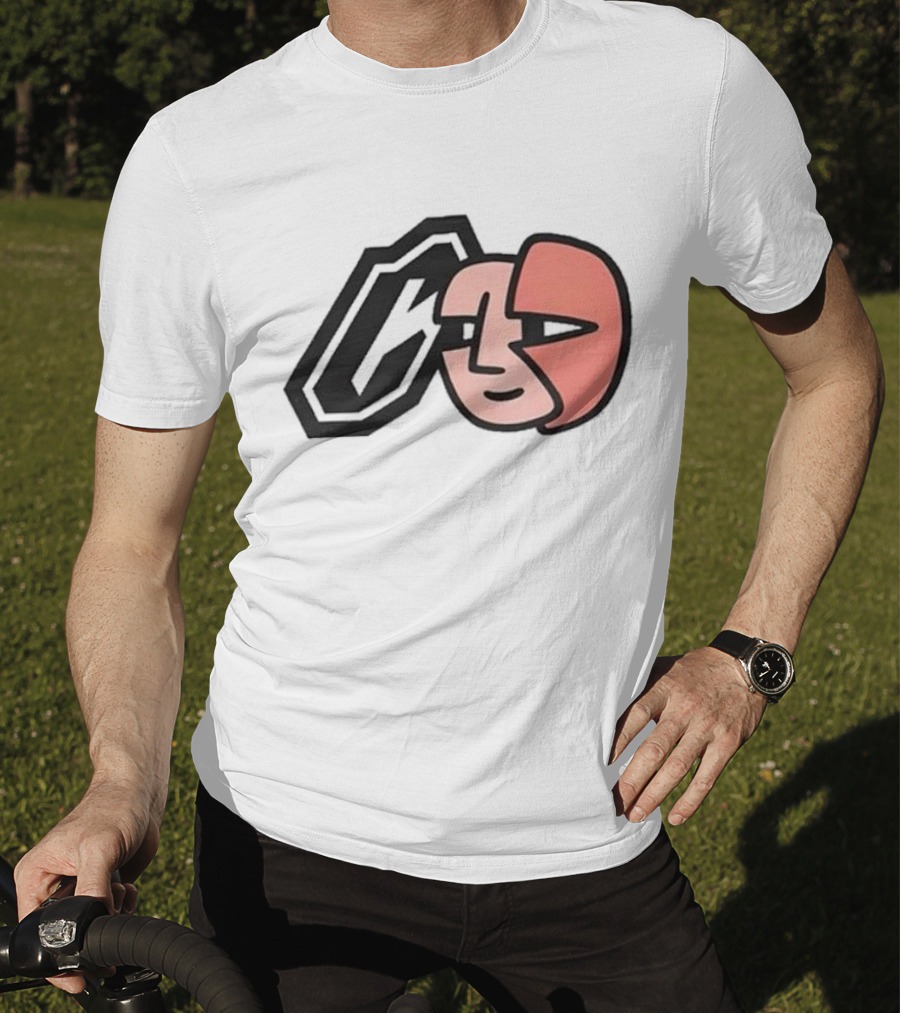 Collective Bikes X Lorem Iconic Face And Abstract Shape T-Shirt