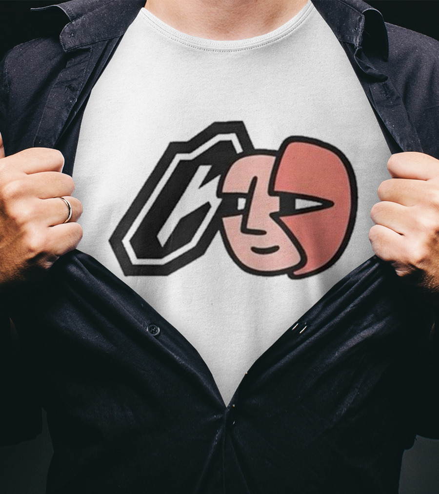 Collective Bikes X Lorem Iconic Face And Abstract Shape T-Shirt