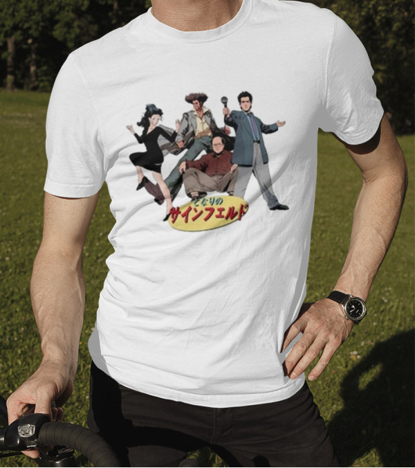 Japanese 90s Sitcom K Thor Jensen Seinfeld Anime Style Characters T-Shirt