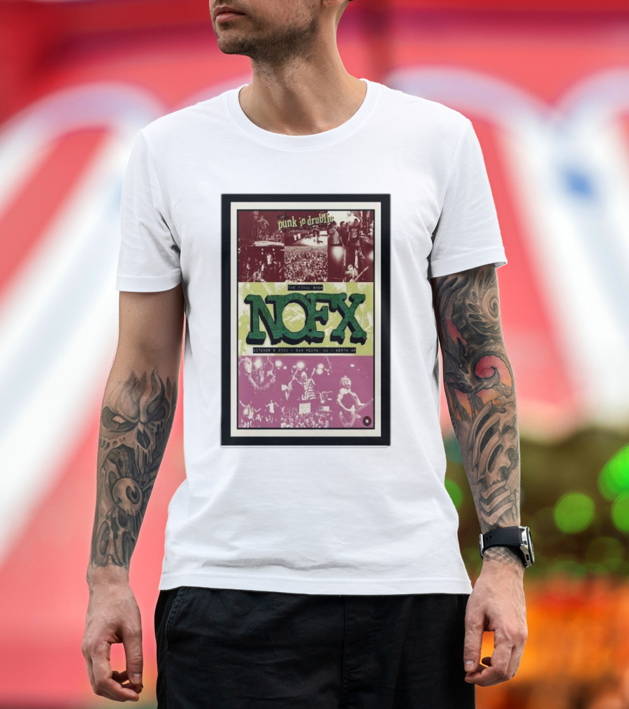 NOFX The Final Tour Punk in Drublic October 6 2024 San Pedro CA Live Concert T-Shirt