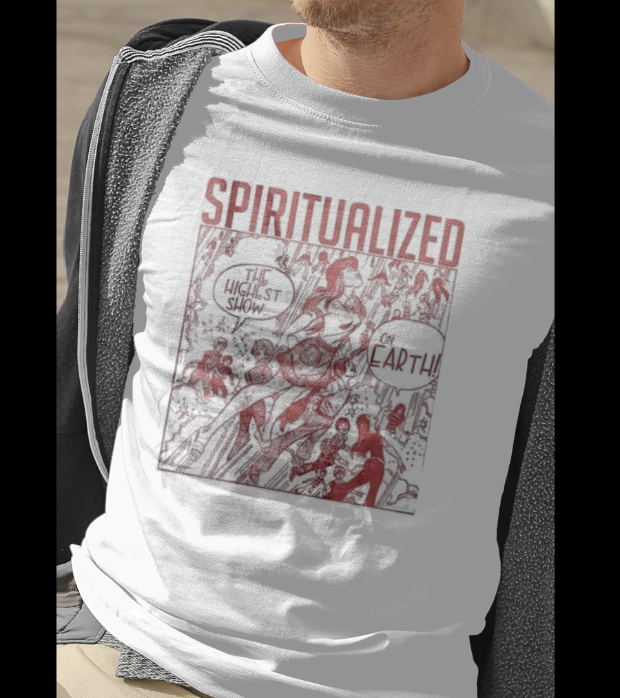 Spiritualized The Highest Show On Earth Retro Comic T-Shirt