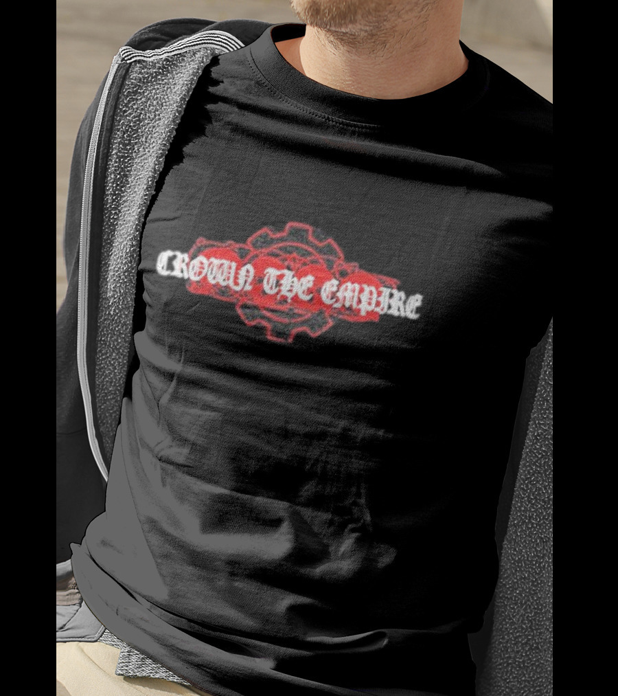 Crown The Empire Red Gear Emblem Crown Is Dead T-Shirt