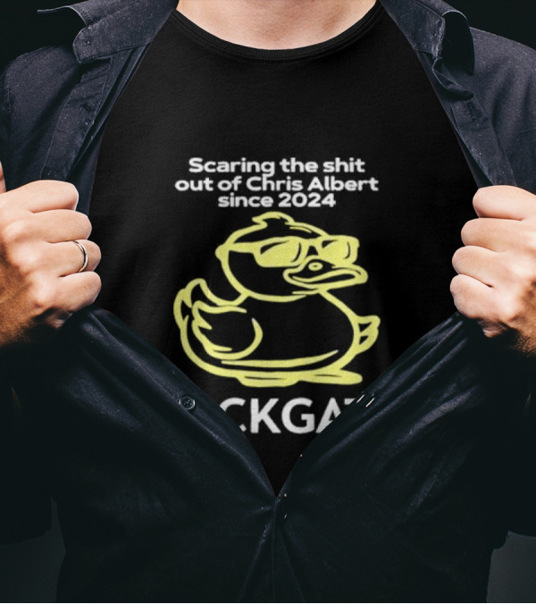Deanna Corby Scaring The Shit Out Of Chris Albert Since 2024 Duckgate T-Shirt