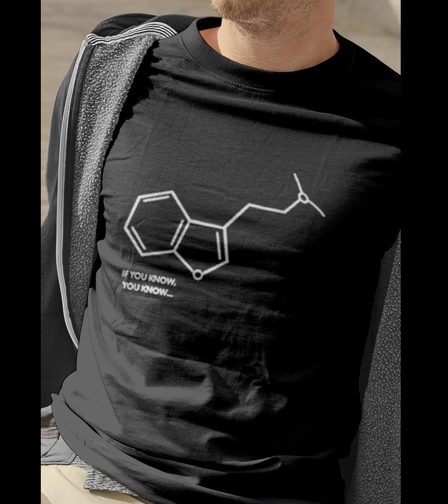 Dmtworld If You Know You Know Molecule Structure T-Shirt