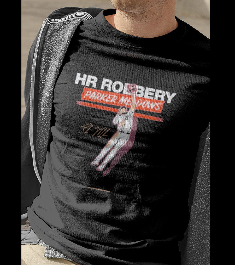 HR Robbery Parker Meadows Baseball Catch T-Shirt