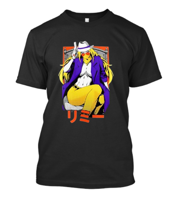 Jeremy Dooley Rimmy Tim Anime Style Character With Hat And Gun T-Shirt