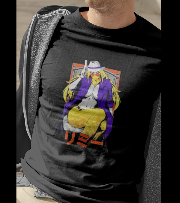 Jeremy Dooley Rimmy Tim Anime Style Character With Hat And Gun T-Shirt