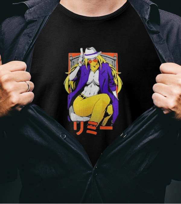 Jeremy Dooley Rimmy Tim Anime Style Character With Hat And Gun T-Shirt