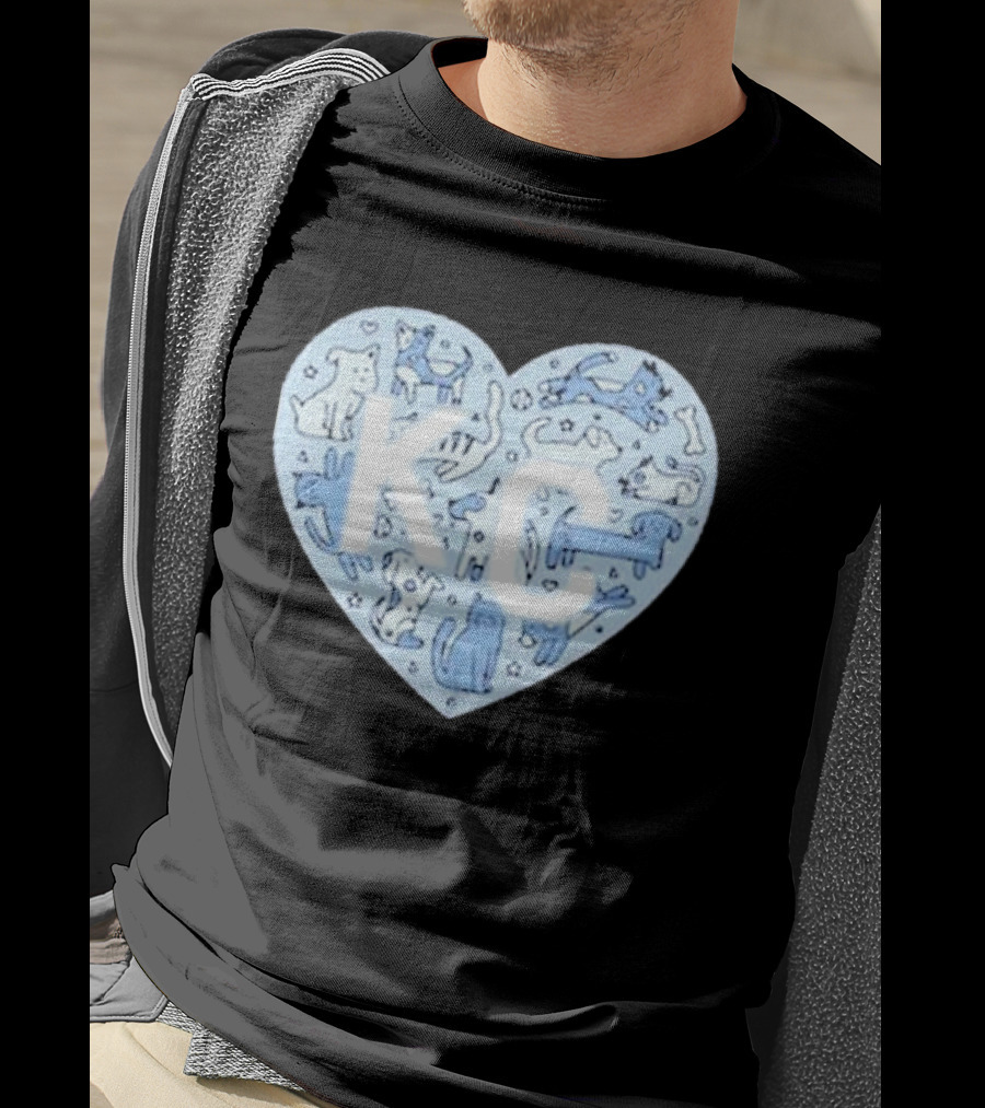 KC Pet Project Heart Cats Dogs Animal T-Shirt
