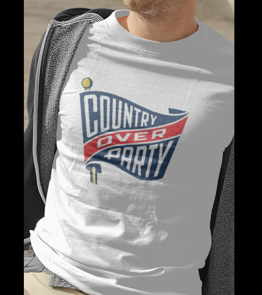 Matthew Dowd Country Over Party Flag T-Shirt