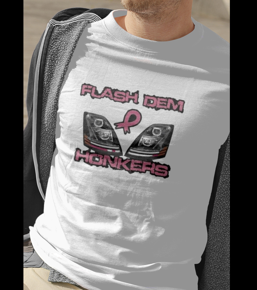 Flash Dem Honkers Awareness Headlights T-Shirt