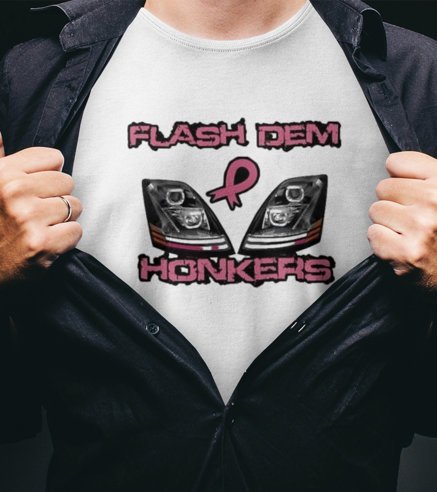 Flash Dem Honkers Awareness Headlights T-Shirt