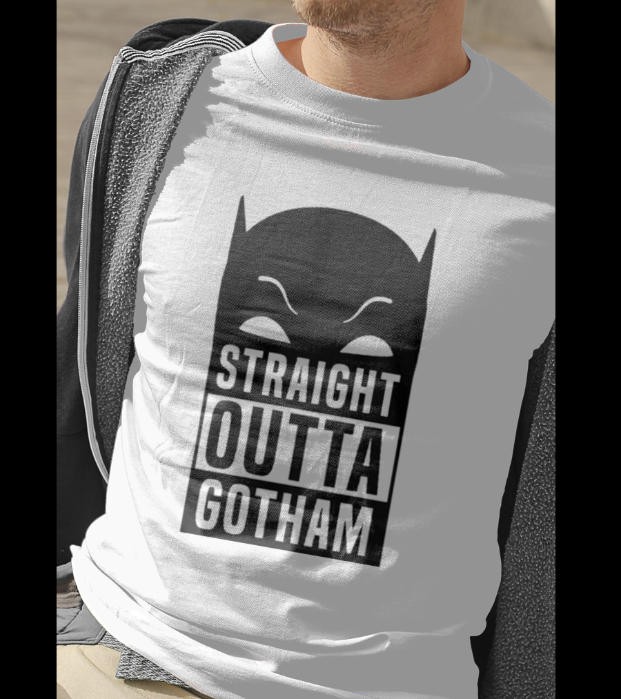 Straight Outta Gotham Batman Silhouette Iconic T-Shirt
