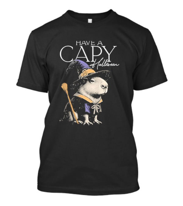 Have A Capy Halloween Capybara Witch T-Shirt