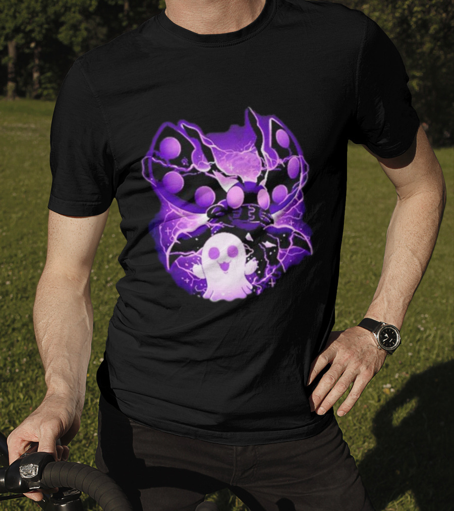 Digi Intelligence Vanilla Moth And Ghost Lightning Purple Aesthetic T-Shirt
