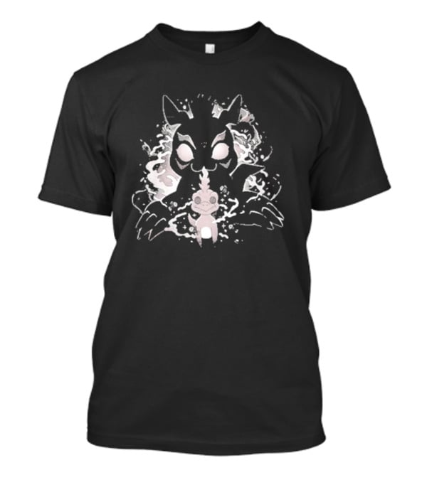 Digi Water Vallina Shadow Creature And Pink Companion T-Shirt