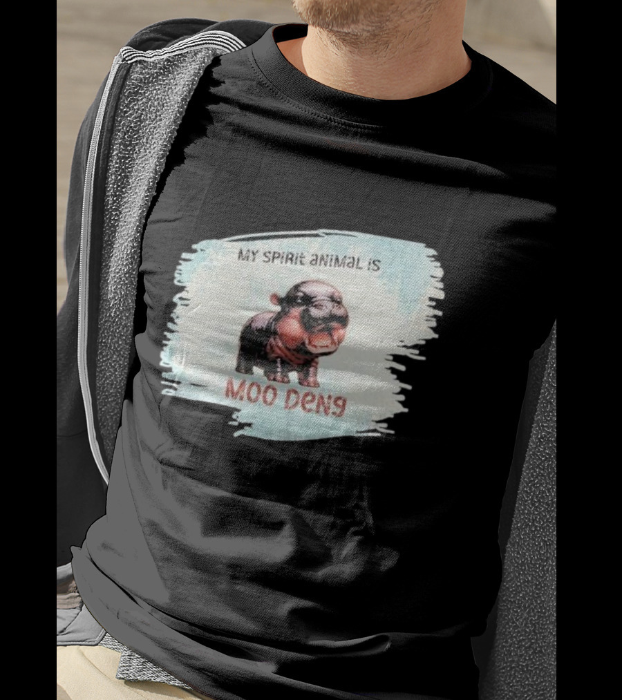 My Spirit Animal Is Moo Deng Hippopotamus T-Shirt