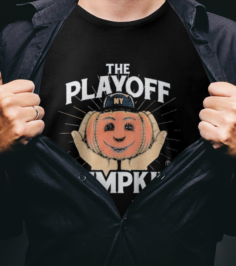 Pete Alonso New York Mets The Playoff Pumpkin NY Cap Baseball T-Shirt