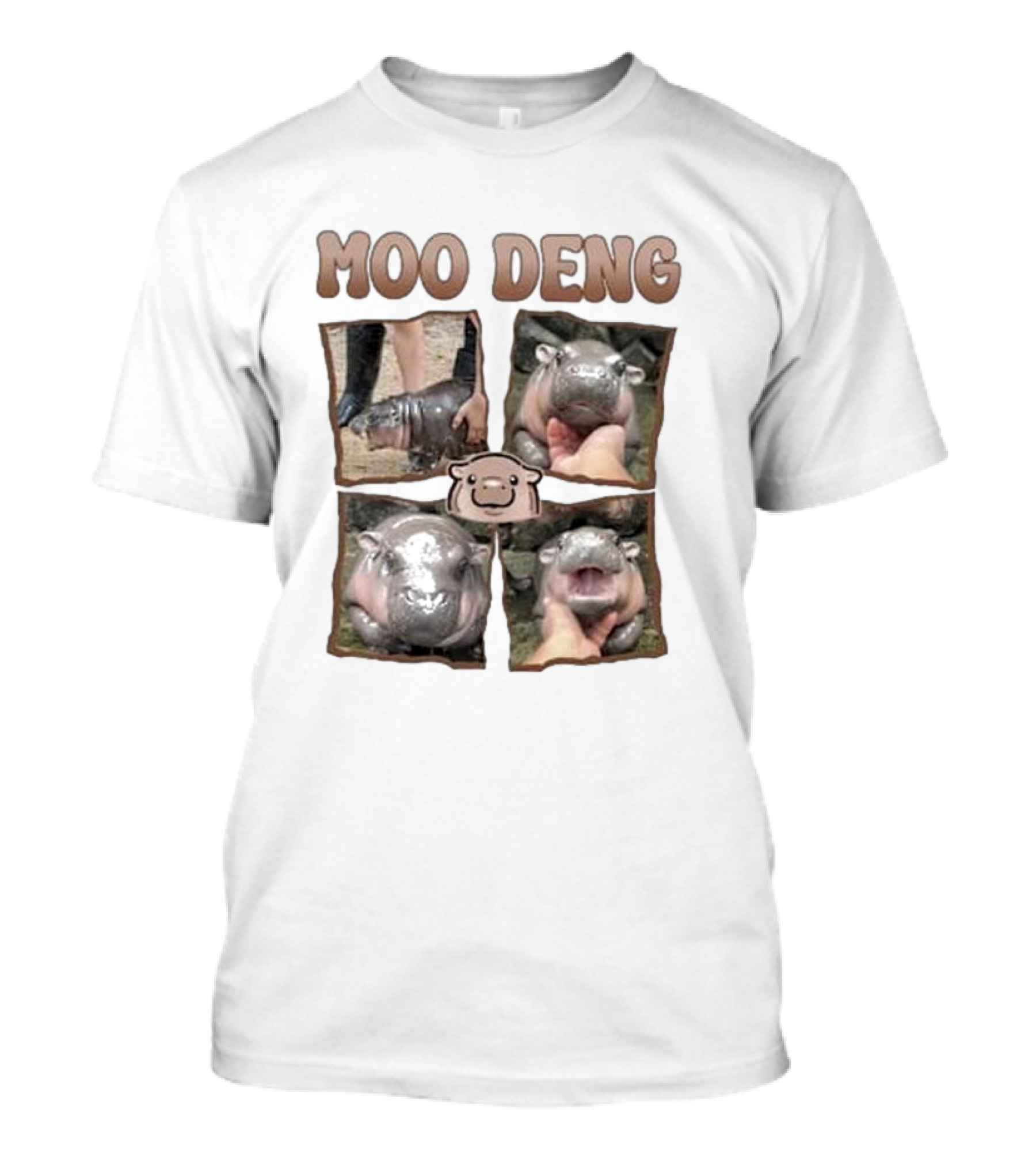 Moo Deng Baby Hippo Images T-Shirt