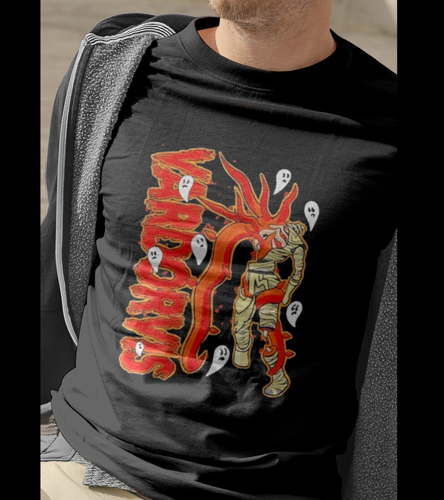 Vardorvis Mummy With Ghosts Foxes T-Shirt