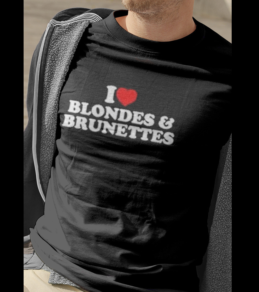 I Heart Blondes And Brunettes T-Shirt