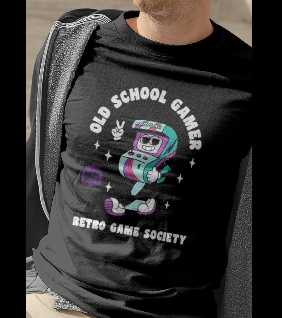Old School Gamer Padding Retro Game Society T-Shirt