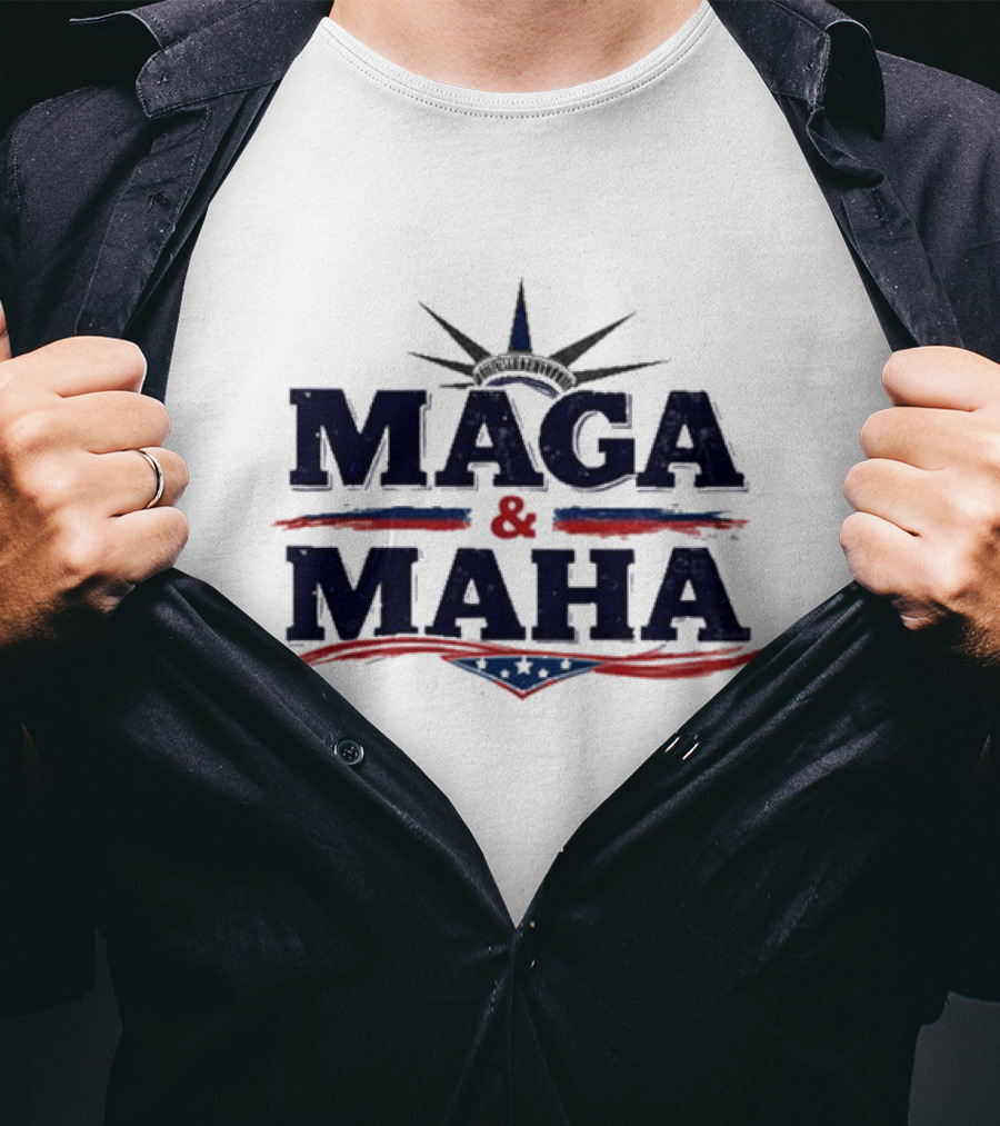 Maga And Maha America Capitol Star Stripes T-Shirt