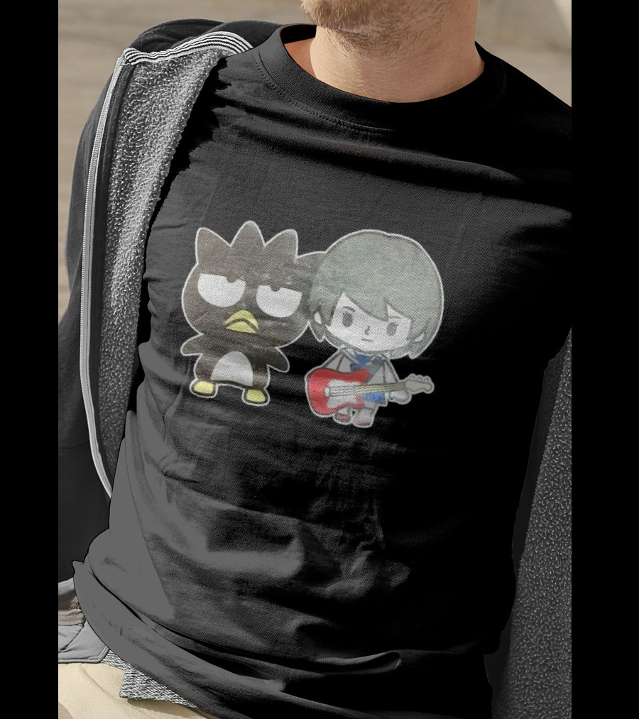 Akb48 Chanrio Yamamoto Aya Bad Badtz-Maru Guitar Character T-Shirt