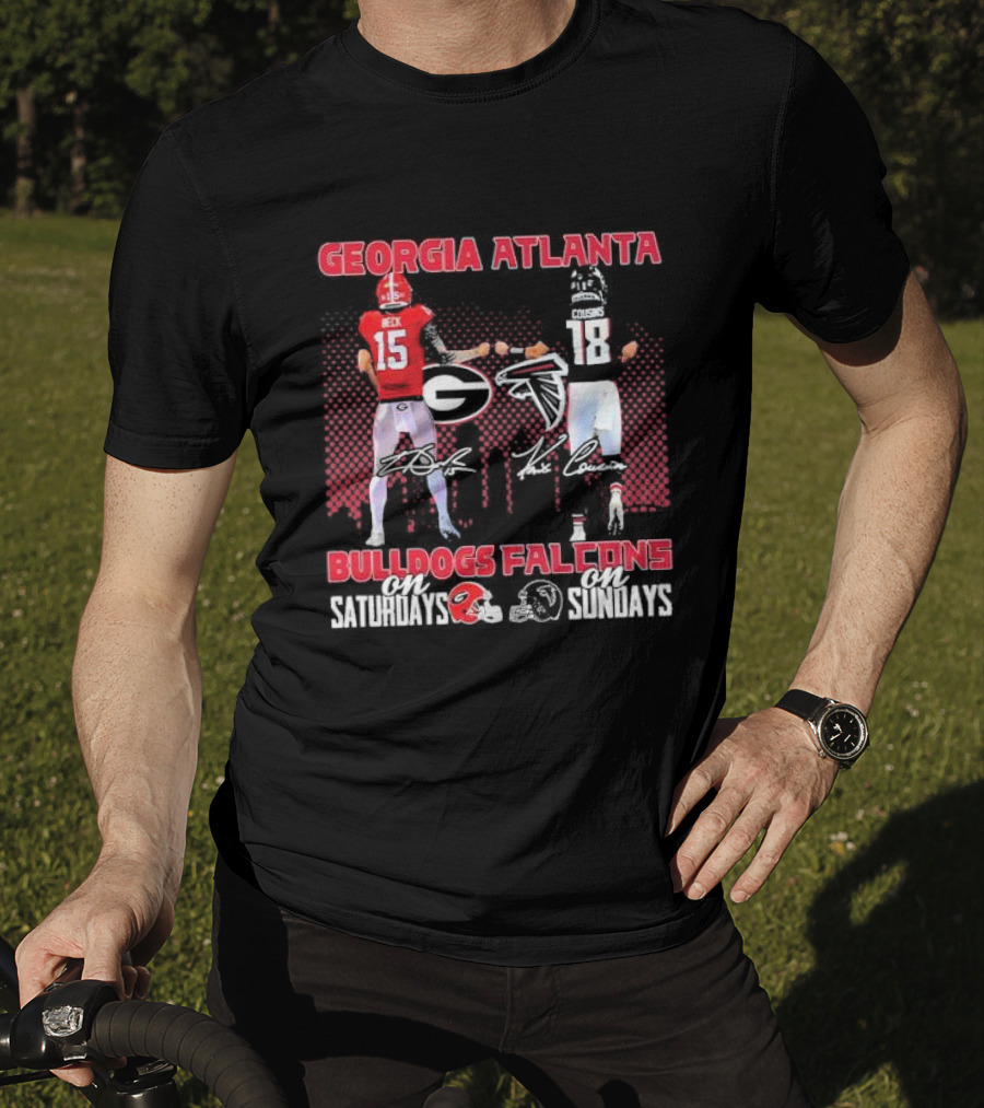 Georgia Atlanta Bulldogs Beck Falcons Cousins Saturdays Sundays T-Shirt