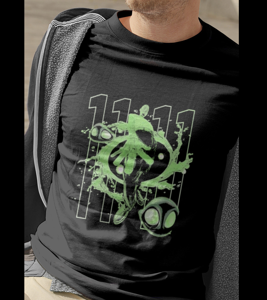 Chris Brown 11 11 Afterlife Neon Abstract Alien Elements T-Shirt