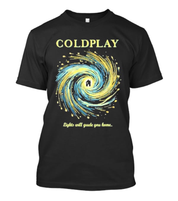 COLDPLAY Lights Will Guide You Home Swirling Universe T-Shirt