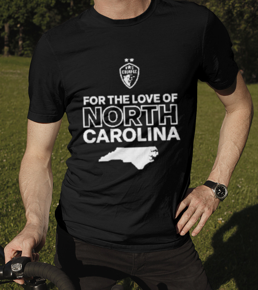 CHARLOTTE FC For The Love Of North Carolina Map T-Shirt