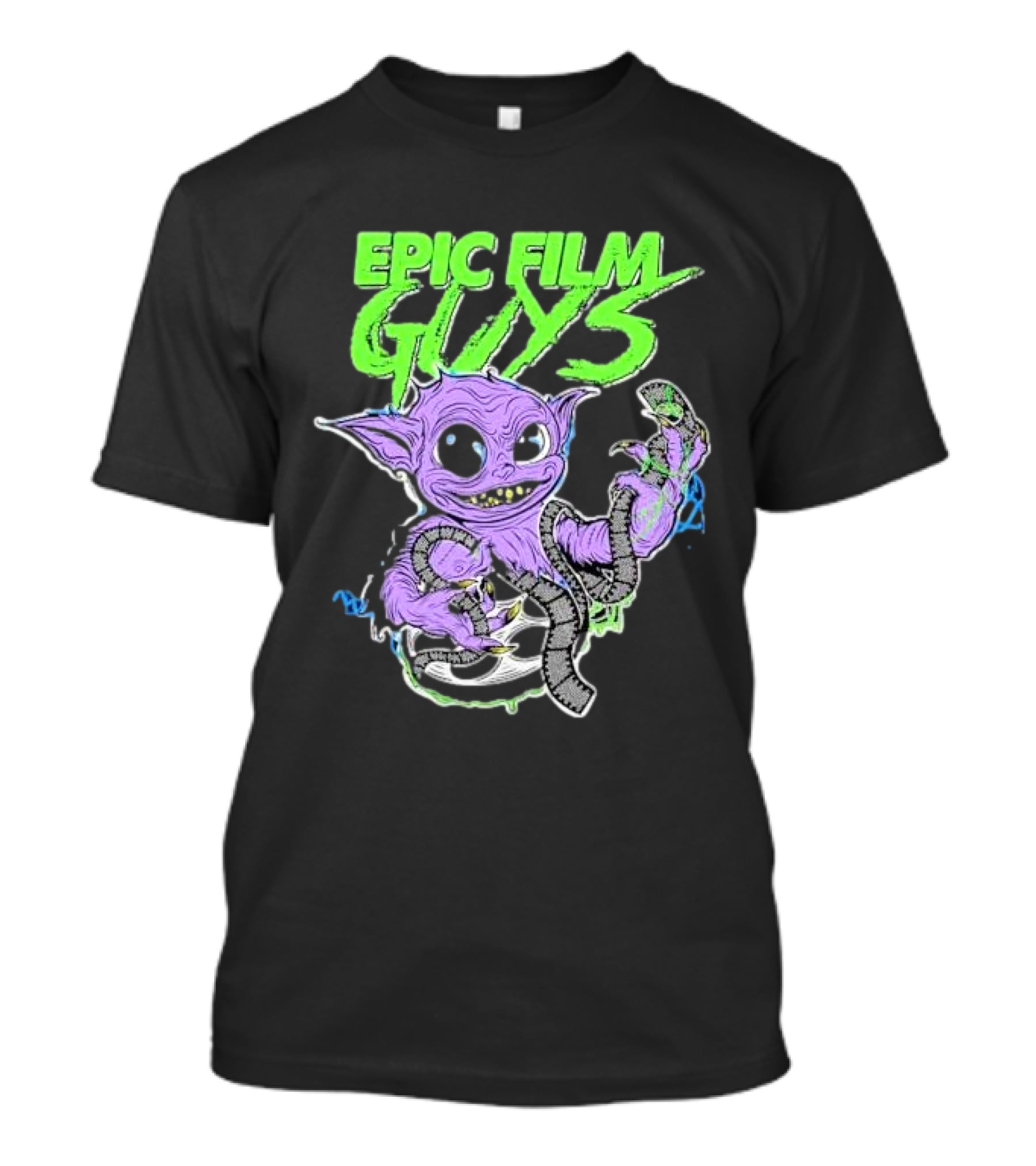 Epic Film Guys Gobby Creature Holding Film Strip T-Shirt