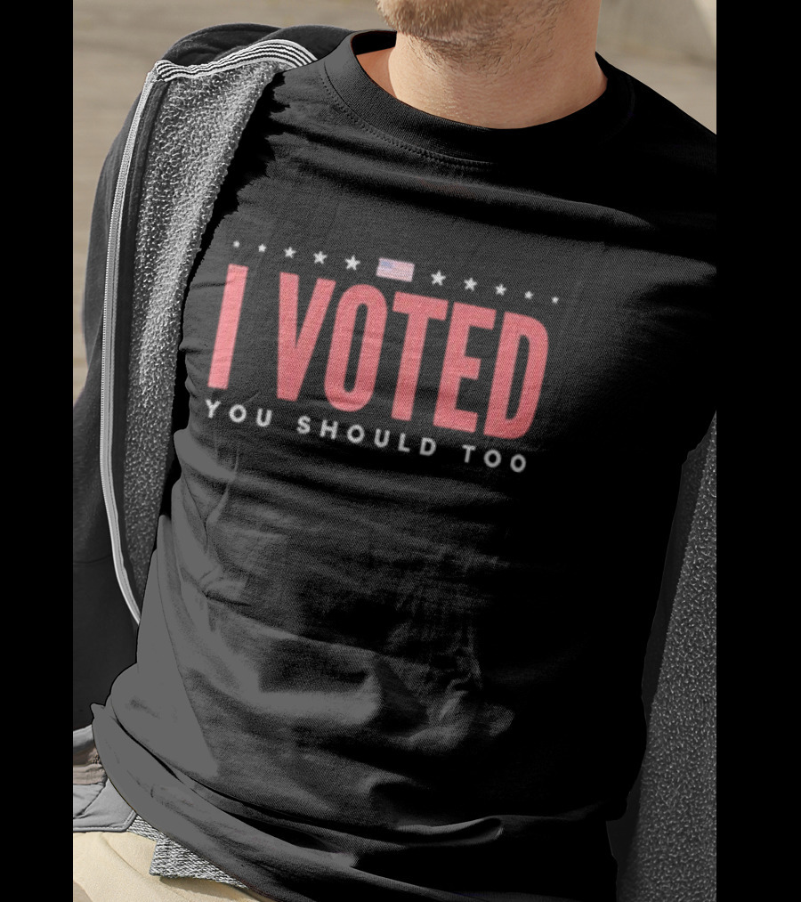 I Voted You Should Too American Flag Stars T-Shirt
