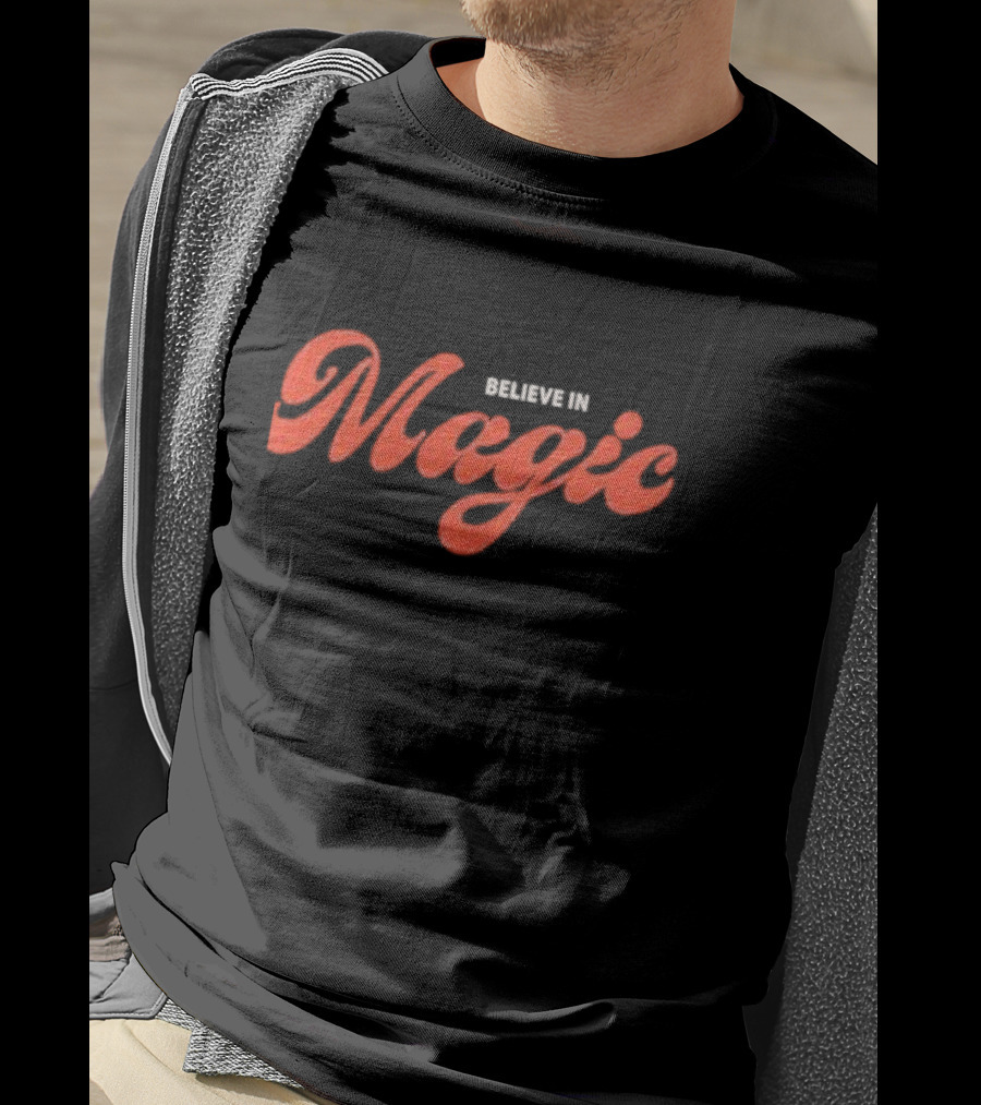Littlebigtown Believe In Magic Optimistic Typography T-Shirt