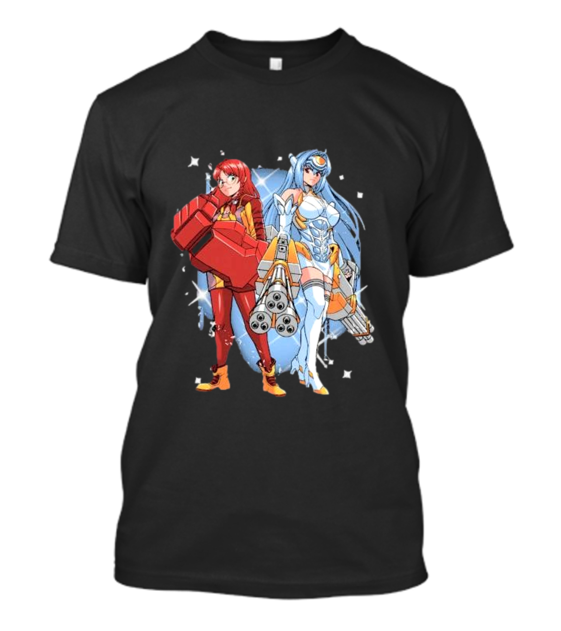 Space Journey Coinbox Anime Duo With Armor And Weapons T-Shirt