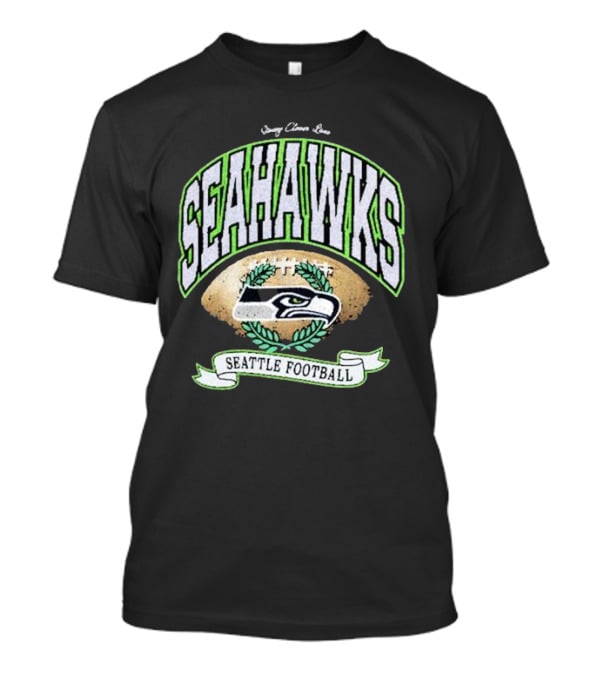 Stoney Clover Lane X 47 Seattle Seahawks Glitter Rocker Vintage Football T-Shirt