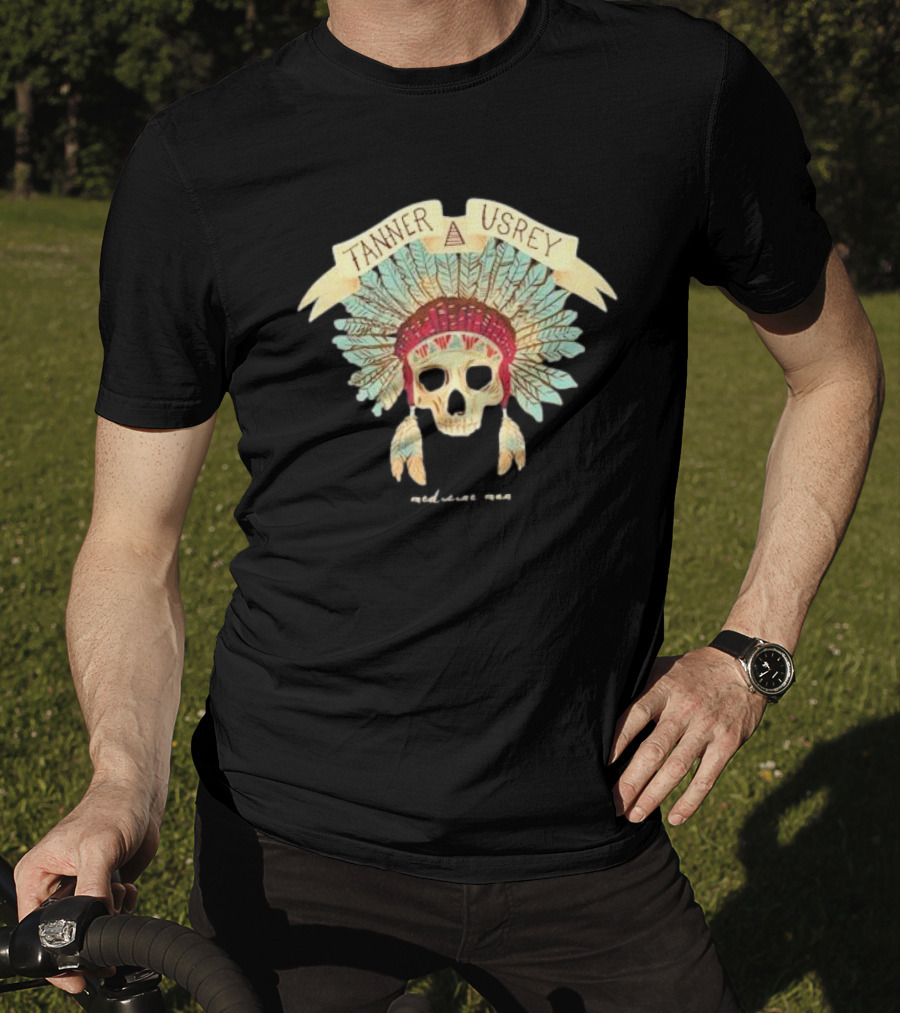 Tanner Usrey Skull Headdress Medicine Man T-Shirt