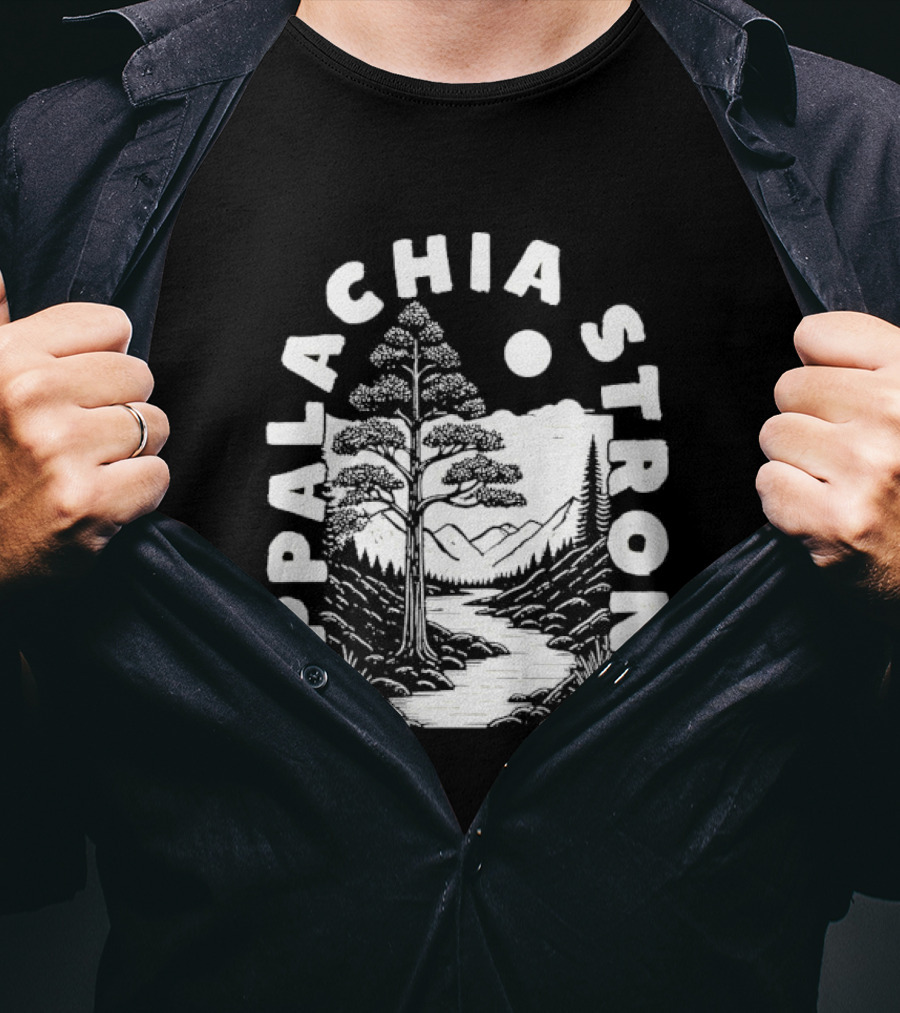 Appalachia Strong Tyler Childers Lady May Scenic Mountain And Tree T-Shirt