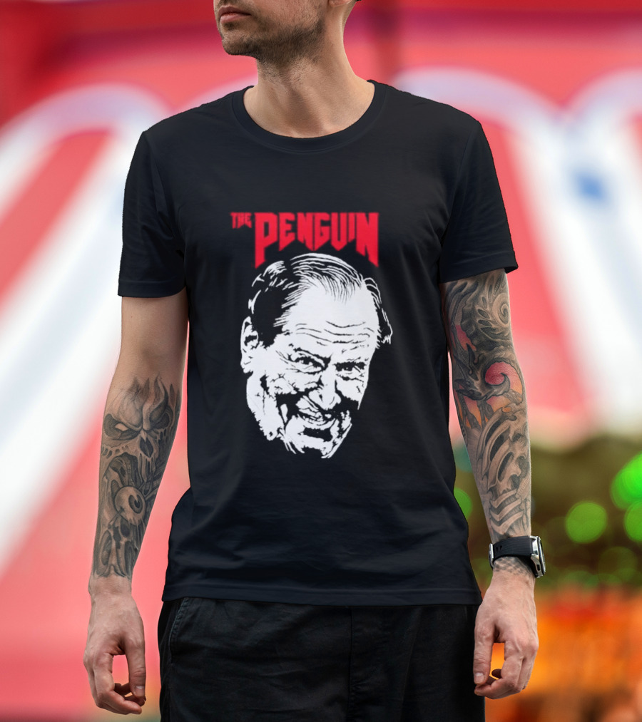 The Penguin Colin Farrell Boss Villainous Grin T-Shirt