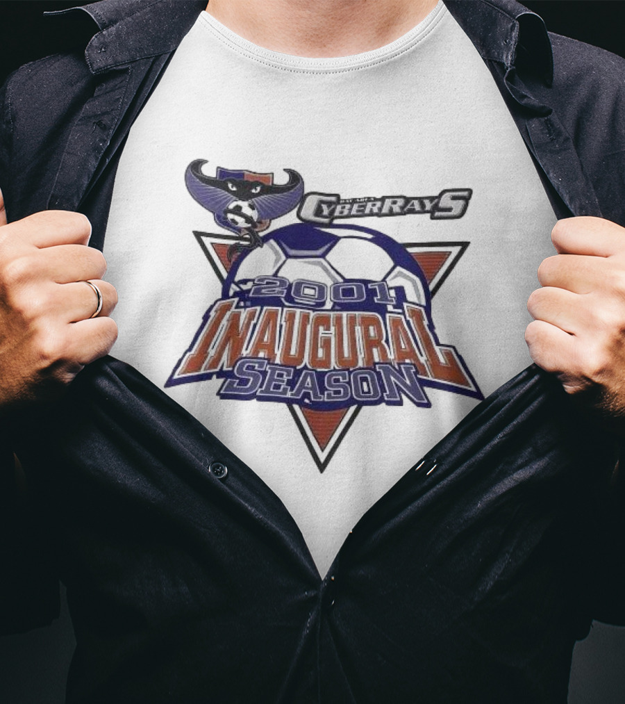 Bay Area CyberRays WUSA Soccer 2001 Inaugural Season T-Shirt