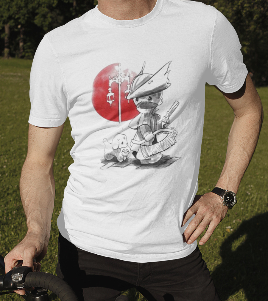 Consciousness Is A Lake Herry Johnson Hunter And Dog In Red Circle With Lanterns T-Shirt