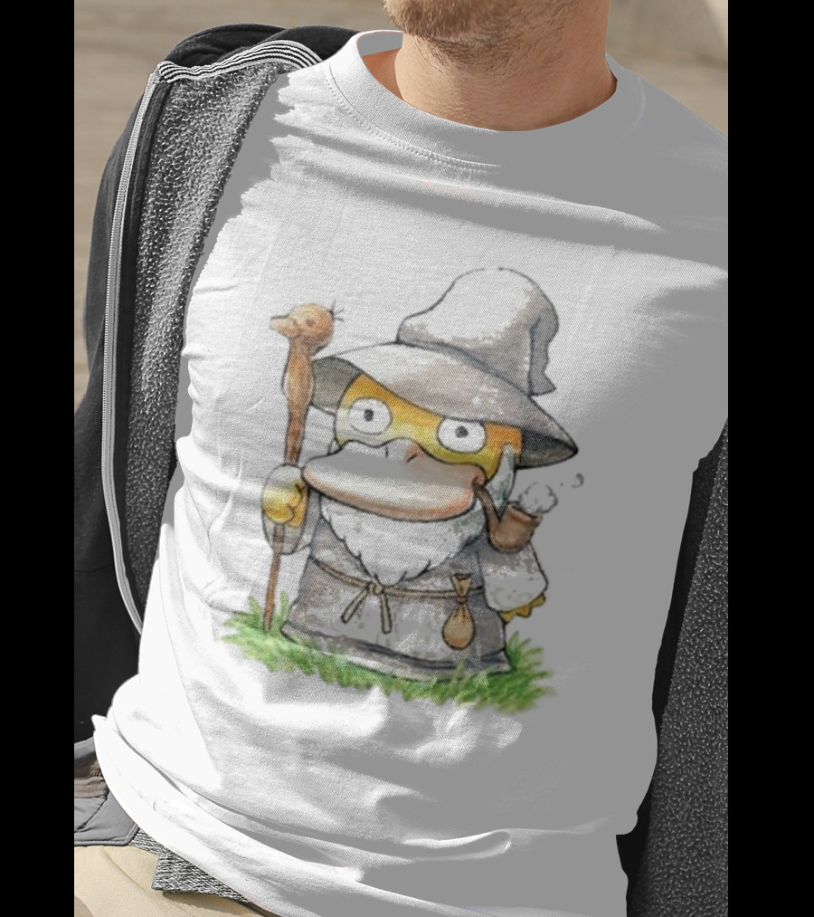 Ganduck The Grey Psyduck Wizard Crossover T-Shirt