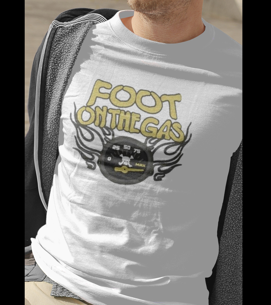 Kenneth Walker Foot On The Gas Speedometer Flame T-Shirt