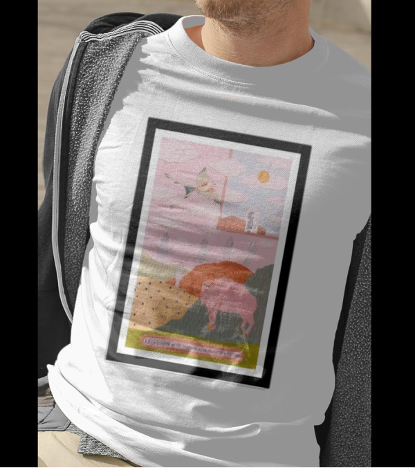Khruangbin At The Criterion In Oklahoma City OK On Oct 7 2024 With Flying Bird And Pink Buffalo T-Shirt