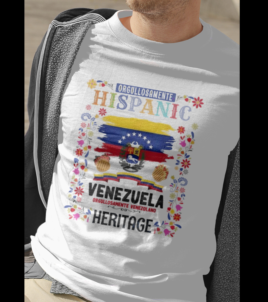 Orgullosamente Hispanic Venezuela Heritage Orgullosamente Venezolano Kids Outfit Idea T-Shirt