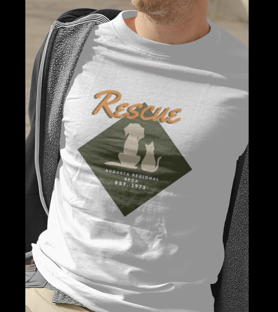 Rescue Augusta Regional SPCA Est 1973 Dog And Cat T-Shirt